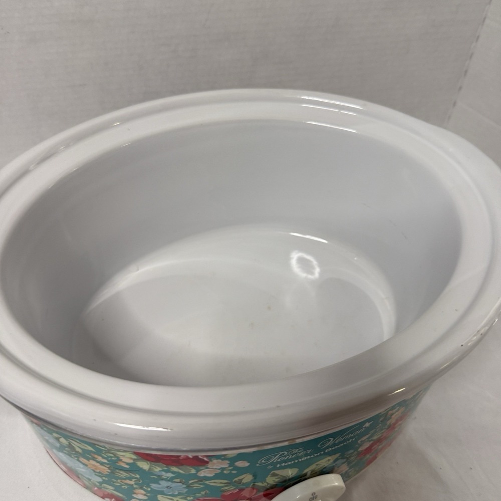 🌺 Pioneer Woman 6 QT Slow Cooker Vintage Floral Crock Pot #33362 Hamilton Beach - Picture 4 of 12